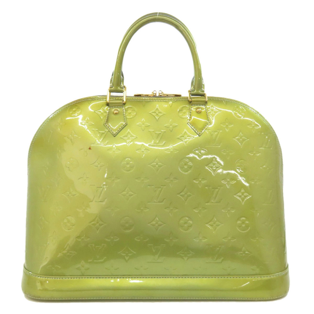 Louis Vuitton Leather Handbag Vernis Alma Black
